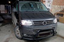 Volkswagen T5 2010–2015 Kenguru zaščitni lok WT006ST Black (nerjaveče jeklo) fotografija 1