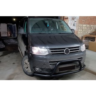 Kenguru zaščitni lok WT006ST Black (nerjaveče jeklo) Volkswagen T5 2010–2015 fotografija 1