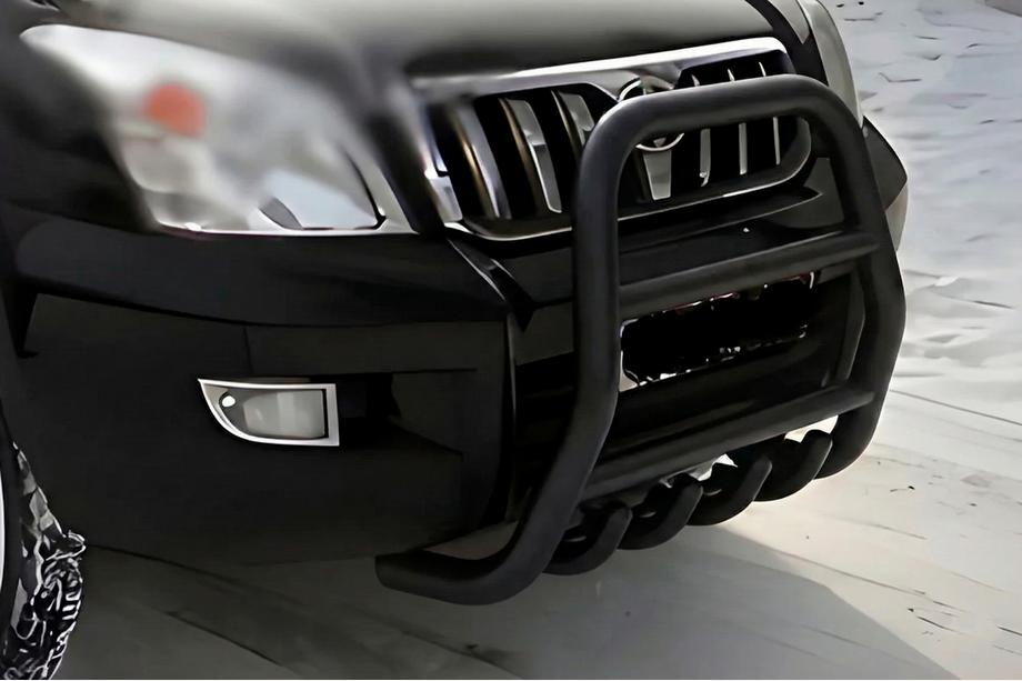 Toyota Land Cruiser Prado 120 2002–2009 Visok sprednji zaščitni lok (bull bar) Black (nerjaveče jeklo) Image