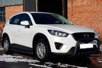 Mazda CX-5 2012–2017 Sprednji zaščitni lok WT021 Black (nerjaveče jeklo) fotografija 1