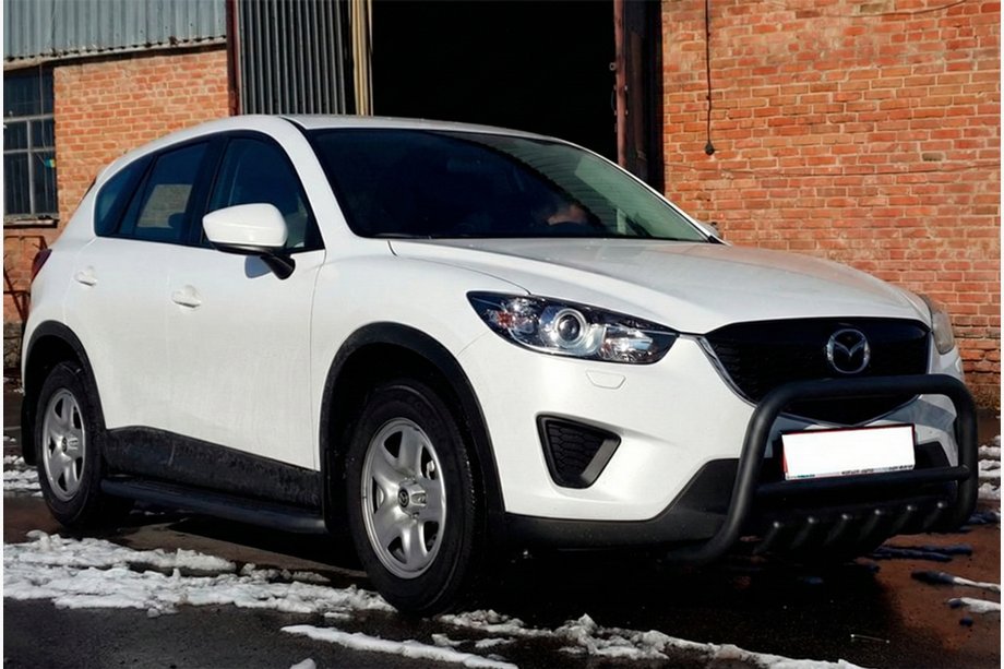 Mazda CX-5 2012–2017 Sprednji zaščitni lok WT021 Black (nerjaveče jeklo) Image