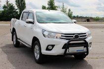 Toyota Hilux 2015– Sprednji zaščitni lok WT023 Black (nerjavno jeklo) fotografija 3