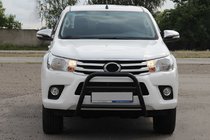 Toyota Hilux 2015– Sprednji zaščitni lok WT023 Black (nerjavno jeklo) fotografija 1