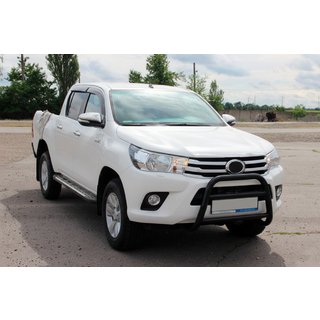 Sprednji zaščitni lok WT023 Black (nerjavno jeklo) Toyota Hilux 2015– fotografija 3