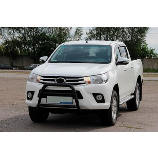 Sprednji zaščitni lok WT023 Black (nerjavno jeklo) Toyota Hilux 2015– fotografija 2