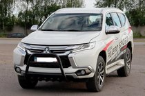 Mitsubishi Pajero Sport 2015– Kenguru zaščitni lok WT008 Black (nerjavno jeklo) fotografija 2