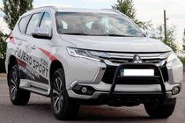 Mitsubishi Pajero Sport 2015– Kenguru zaščitni lok WT008 Black (nerjavno jeklo) fotografija 3