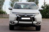 Mitsubishi Pajero Sport 2015– Kenguru zaščitni lok WT008 Black (nerjavno jeklo) fotografija 4