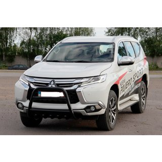 Kenguru zaščitni lok WT008 Black (nerjavno jeklo) Mitsubishi Pajero Sport 2015– fotografija 2
