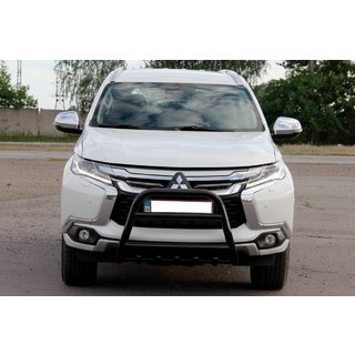 Kenguru zaščitni lok WT008 Black (nerjavno jeklo) Mitsubishi Pajero Sport 2015– fotografija 1