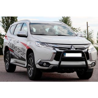 Kenguru zaščitni lok WT008 Black (nerjavno jeklo) Mitsubishi Pajero Sport 2015– fotografija 3