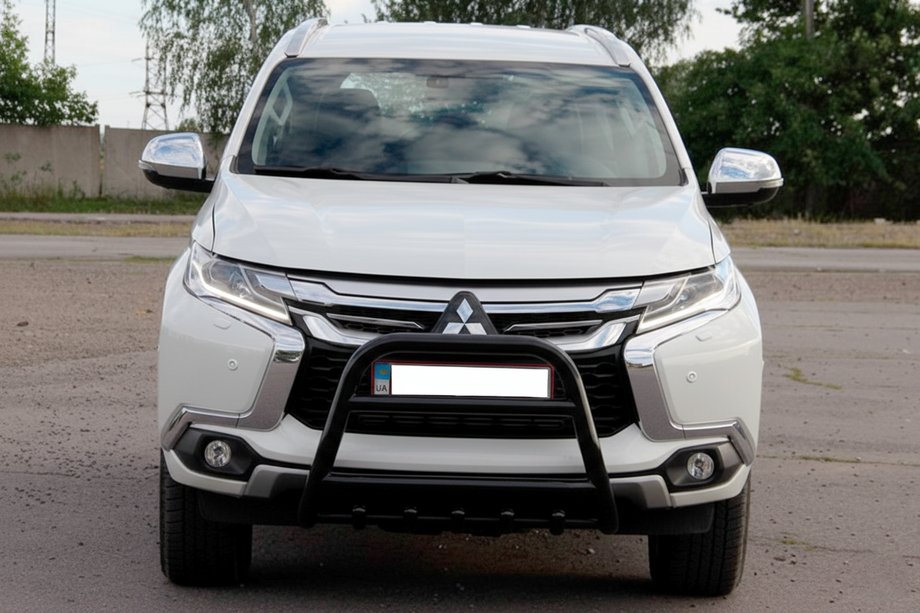 Mitsubishi Pajero Sport 2015– Kenguru zaščitni lok WT008 Black (nerjavno jeklo) Image