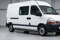 Renault Master 1998–2010 Stranske stopnice Bosphorus Black (2 kosa, aluminij) fotografija 1