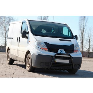 Kenguru zaščita QT-Spec Black (nerjavno jeklo) Opel Vivaro 2001–2015 fotografija 2