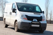 Nissan Primastar 2002–2014 Kenguru zaščita QT-Spec Black (nerjavno jeklo) fotografija 2