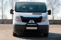 Nissan Primastar 2002–2014 Kenguru zaščita QT-Spec Black (nerjavno jeklo) fotografija 1