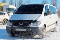 Mercedes Vito W639 2004–2014 Kenguru zaščitni lok XL-WT025 Black (nerjavno jeklo) fotografija 3