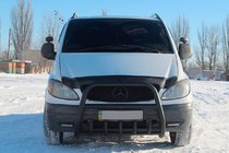 Mercedes Vito W639 2004–2014 Kenguru zaščitni lok XL-WT025 Black (nerjavno jeklo) fotografija 2