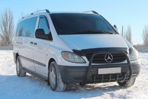 Mercedes Vito W639 2004–2014 Kenguru zaščitni lok XL-WT025 Black (nerjavno jeklo) fotografija 1