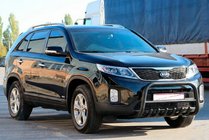 Kia Sorento II XM 2009–2014 Sprednji zaščitni lok (bullbar) WT021 Black (nerjaveče jeklo) fotografija 3