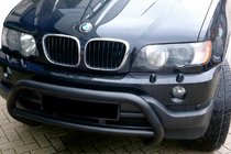 BMW X5 E53 1999–2006 Kenguru zaščitni lok WT015 Black (nerjavno jeklo) fotografija 1