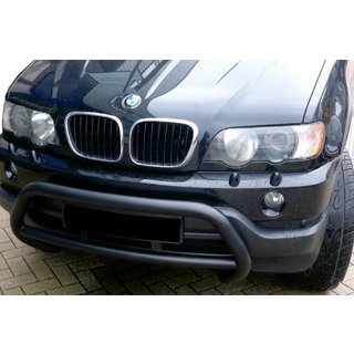 Kenguru zaščitni lok WT015 Black (nerjavno jeklo) BMW X5 E53 1999–2006
