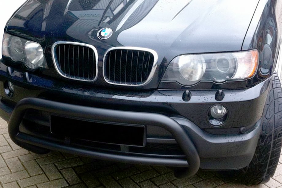 BMW X5 E53 1999–2006 Kenguru zaščitni lok WT015 Black (nerjavno jeklo) Image