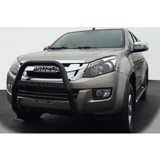 Sprednji zaščitni lok QT008 Black (nerjavno jeklo) Isuzu D-Max 2011–2019