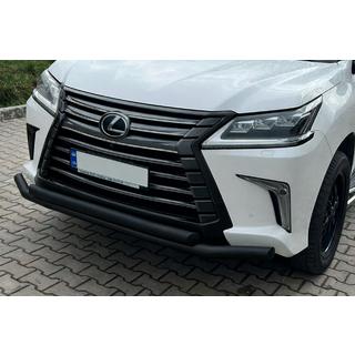 Sprednji zaščitni lok ST014 Black (2015+, nerjaveče jeklo) Lexus LX570/450d 2008–2022 fotografija 1
