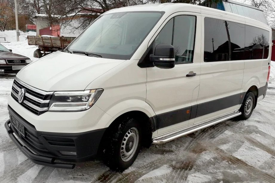 Volkswagen Crafter 2016– Sprednji zaščitni lok ST085 Black (nerjavno jeklo) Image