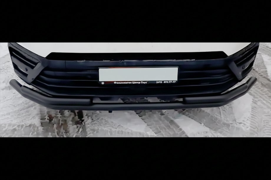 Volkswagen Crafter 2006–2016 Sprednji zaščitni lok ST008 Black (nerjavno jeklo) Image