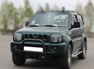 Suzuki Jimny 1998–2018 Kenguru zaščitni lok F2-01 Black (nerjaveče jeklo) fotografija 3