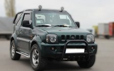 Suzuki Jimny 1998–2018 Kenguru zaščitni lok F2-01 Black (nerjaveče jeklo) fotografija 2