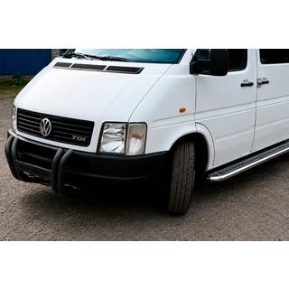 Prednji zaščitni lok (bull bar) Kelebek WT011 Black (nerjaveče jeklo) Volkswagen LT 1995–2006 fotografija 3