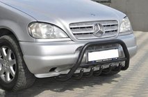 Mercedes ML W163 1997–2005 Bikobran Black (nerjavno jeklo) fotografija 5