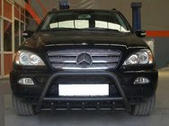 Mercedes ML W163 1997–2005 Bikobran Black (nerjavno jeklo) fotografija 2