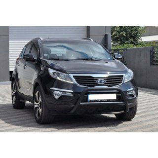 Zaščitni lok (bullbar) WT006 Black (nerjaveče jeklo) Kia Sportage 2010–2015 fotografija 1