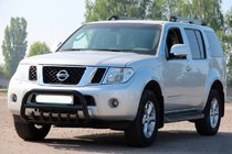 Nissan Pathfinder R51 2005–2014 Kenguru zaščitni lok WT008 Black (nerjavno jeklo) fotografija 1