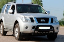 Nissan Pathfinder R51 2005–2014 Kenguru zaščitni lok WT008 Black (nerjavno jeklo) fotografija 2