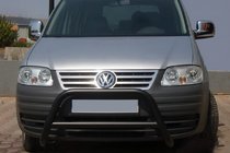 Volkswagen Caddy 2004–2010 Sprednji zaščitni lok WT005 Black (nerjaveče jeklo) fotografija 1