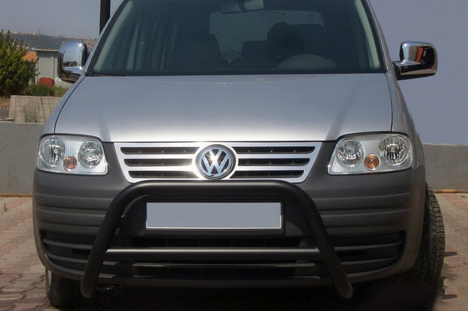 Volkswagen Caddy 2004–2010 Sprednji zaščitni lok WT005 Black (nerjaveče jeklo) Image