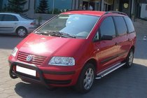 Volkswagen Sharan 1995–2010 Sprednji zaščitni lok WT005 Black (nerjaveče jeklo) fotografija 2