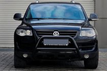 Volkswagen Touareg 2002–2010 Sprednji zaščitni lok (bullbar) WT005 Colt Black (nerjaveče jeklo) fotografija 4