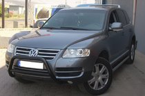 Volkswagen Touareg 2002–2010 Sprednji zaščitni lok (bullbar) WT005 Colt Black (nerjaveče jeklo) fotografija 6
