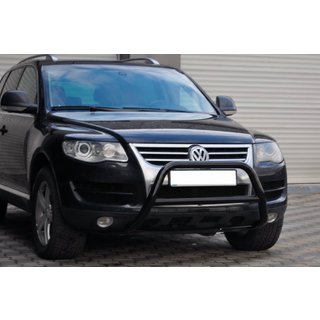 Sprednji zaščitni lok (bullbar) WT005 Colt Black (nerjaveče jeklo) Volkswagen Touareg 2002–2010 fotografija 2