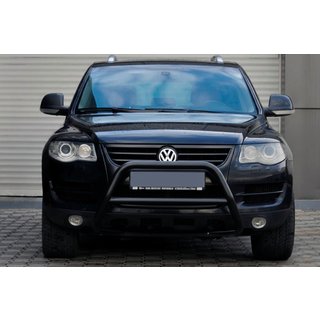 Sprednji zaščitni lok (bullbar) WT005 Colt Black (nerjaveče jeklo) Volkswagen Touareg 2002–2010 fotografija 4