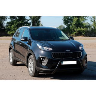 Bull bar WT006 Black (nerjaveče jeklo) Kia Sportage 2015–2021 fotografija 2