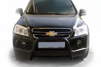 Chevrolet Captiva 2006–2019 Sprednji zaščitni lok WT005 Black (nerjavno jeklo) fotografija 1