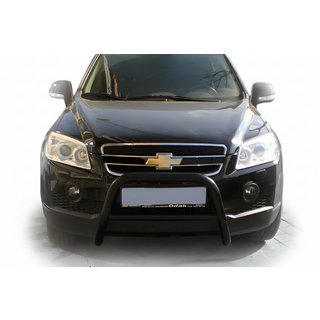Sprednji zaščitni lok WT005 Black (nerjavno jeklo) Chevrolet Captiva 2006–2019