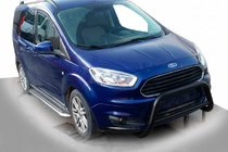 Ford Courier 2014–2023 Sprednji zaščitni lok WT005 Black (nerjaveče jeklo) fotografija 1